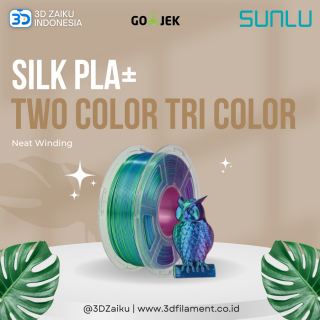 SUNLU 3D Printer Filament Silk PLA+ Two Color Tri Color Neat Winding - Two Color